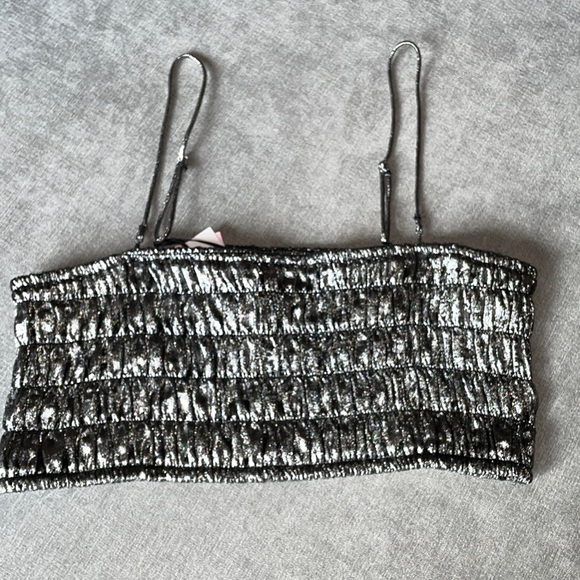 Future Collective Strappy Metallic Tiny Top - Picture 7 of 8